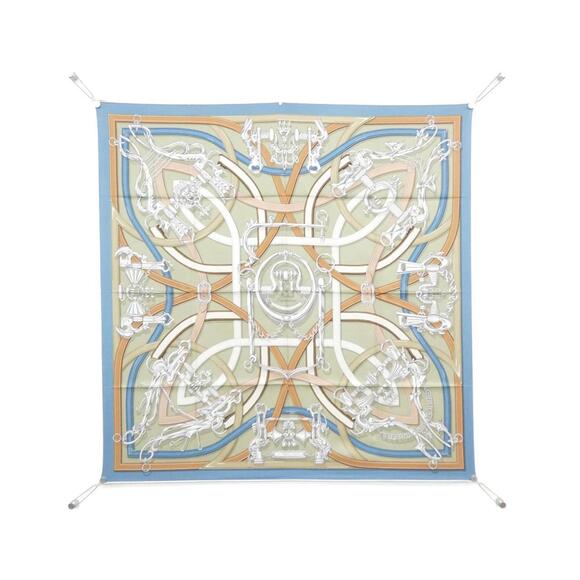 Hermes Accessories - HERMES Authentic Blue Scarf
